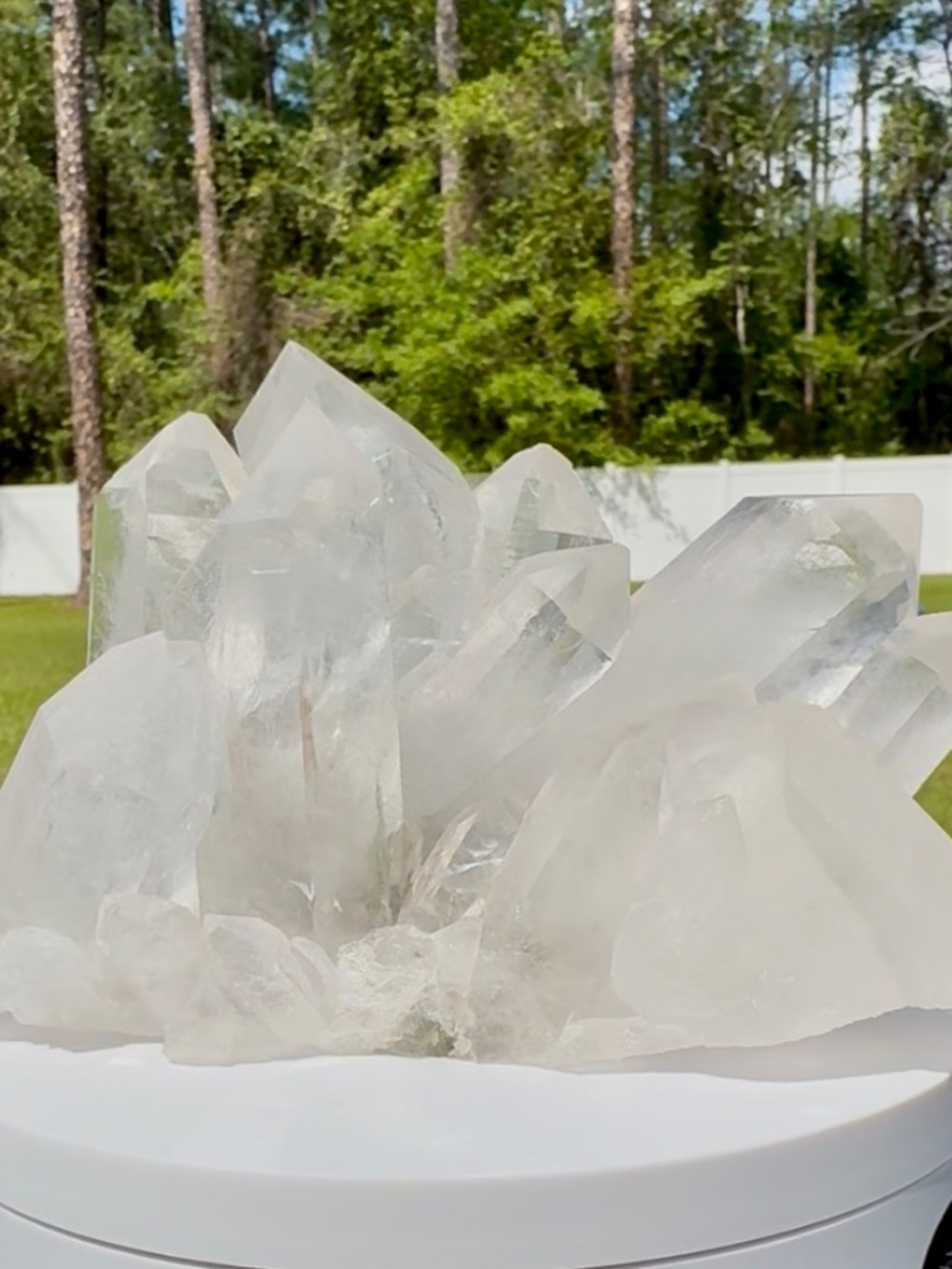 Large Beautiful Crystal Quartz Cluster - Picture 6 of 6